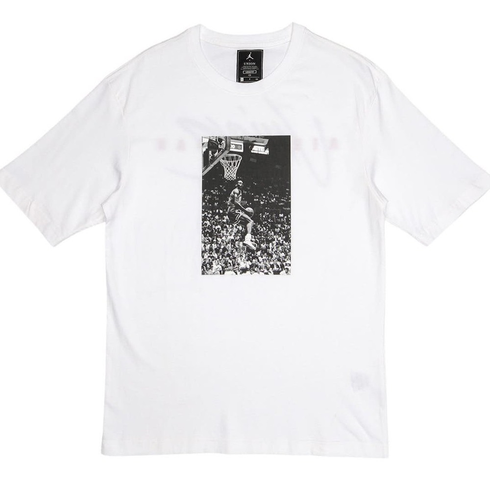 Nike X‎ Union Reverse Dunk Loose Fit T-Shirt Men's L White Basketball Athletic